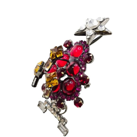 Vintage VRBA Mini Christmas Tree Brooch (A8637) - Picture 3 of 9